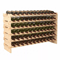 72 Bottle Stackable Wooden Wine Rack With 6 Tier Storage Shelves For Home Or Cellar Display 0