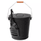 5 Gallon Fireplace Ash Bucket With Lid And Shovel For HeatResistant Storage And Clean Up 1