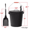 5 Gallon Fireplace Ash Bucket With Lid And Shovel For HeatResistant Storage And Clean Up 2