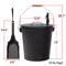 5 Gallon Fireplace Ash Bucket With Lid And Shovel For HeatResistant Storage And Clean Up 2