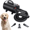 FastDry Pro Pet Hair Dryer With Adjustable Heat And 3 Nozzles 0