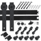 66 FT Sliding Barn Door Hardware Kit Black Steel Track For Interior Wood Doors 4