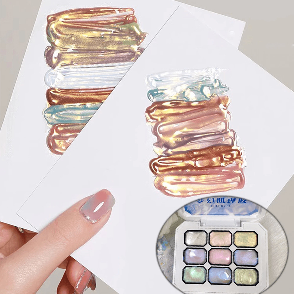 9 Color Gradient Patting Gel For UV LED Nails Semi Permanent Salon And DIY Use 1