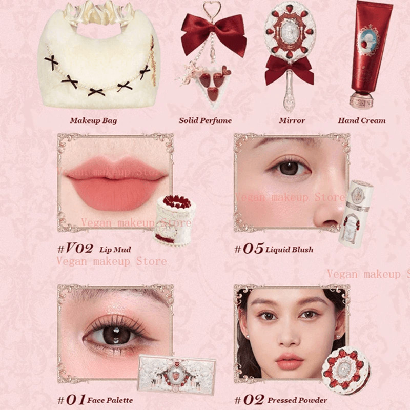 Flower Knows Strawberry Cupid Makeup Set  AllinOne Romantic Beauty Kit 5