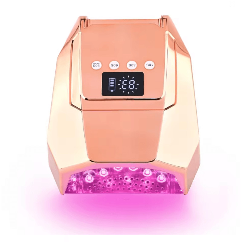 98W Cordless UV LED Nail Lamp  FastCuring Gel Dryer With Mirror Finish 4
