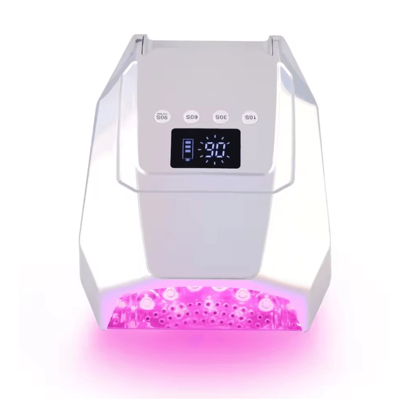98W Cordless UV LED Nail Lamp  FastCuring Gel Dryer With Mirror Finish 5