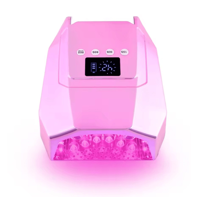 98W Cordless UV LED Nail Lamp  FastCuring Gel Dryer With Mirror Finish 8