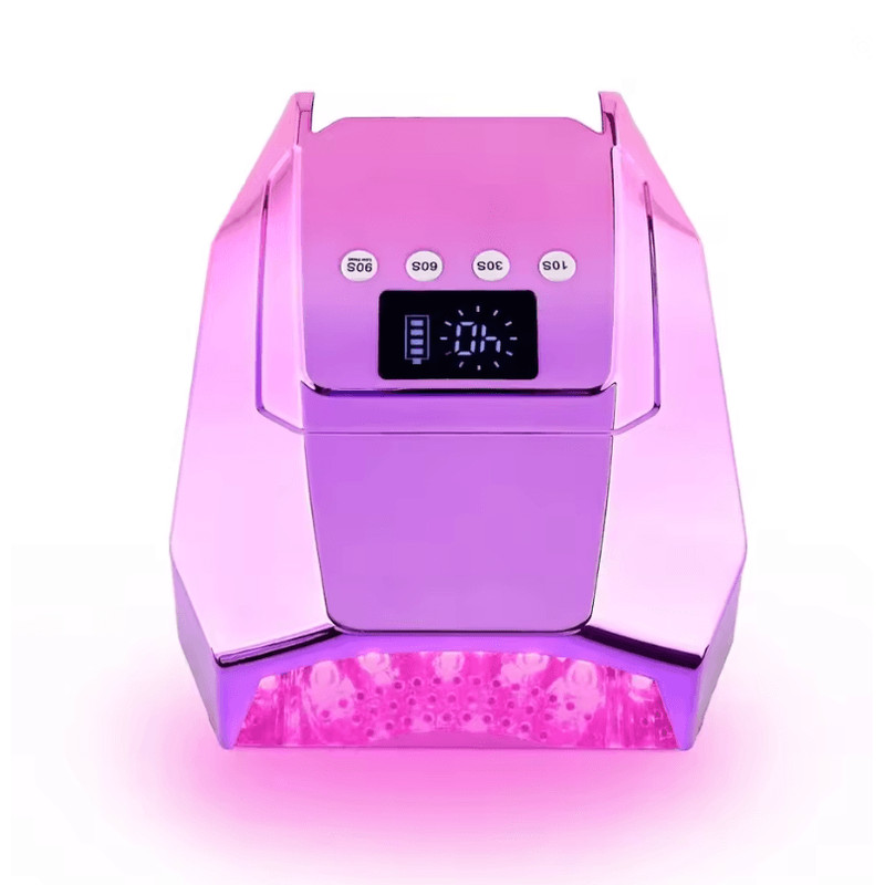 98W Cordless UV LED Nail Lamp  FastCuring Gel Dryer With Mirror Finish 9