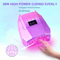 98W Cordless UV LED Nail Lamp FastCuring Gel Dryer With Mirror Finish 1