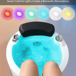2025 luxeglow electric pedicure basin with led lighting