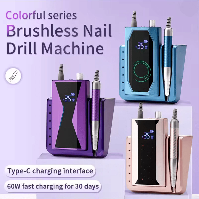 ProPower 40000RPM Brushless Nail Drill Machine For Manicure And Pedicure 4