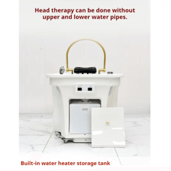 aquaflow mobile shampoo spa chair with water circulation and massage