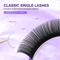 Nagaraku Classic Individual Eyelash Extensions Matte Black Soft And Natural 16 Rows 3