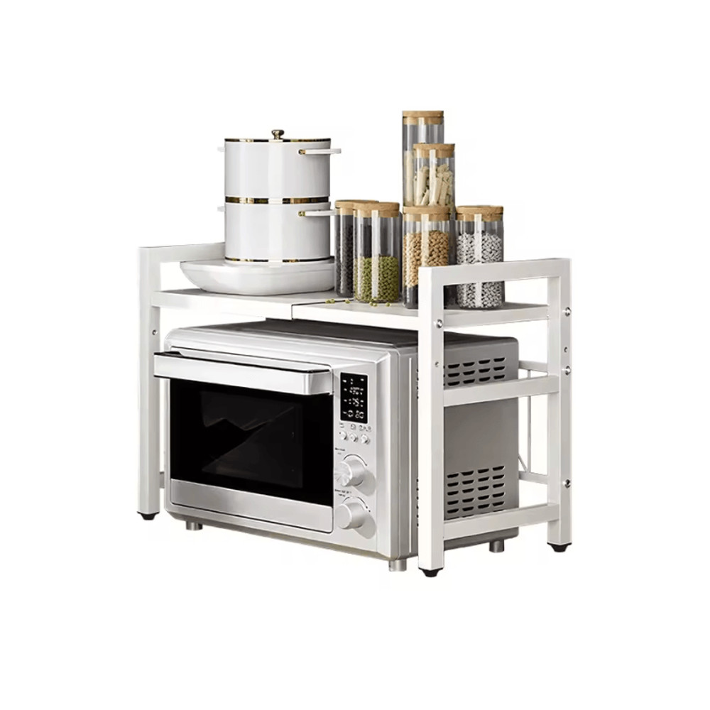 Expandable Microwave Shelf Organizer 42 To 64cm With Rust Proof Countertop Storage 6