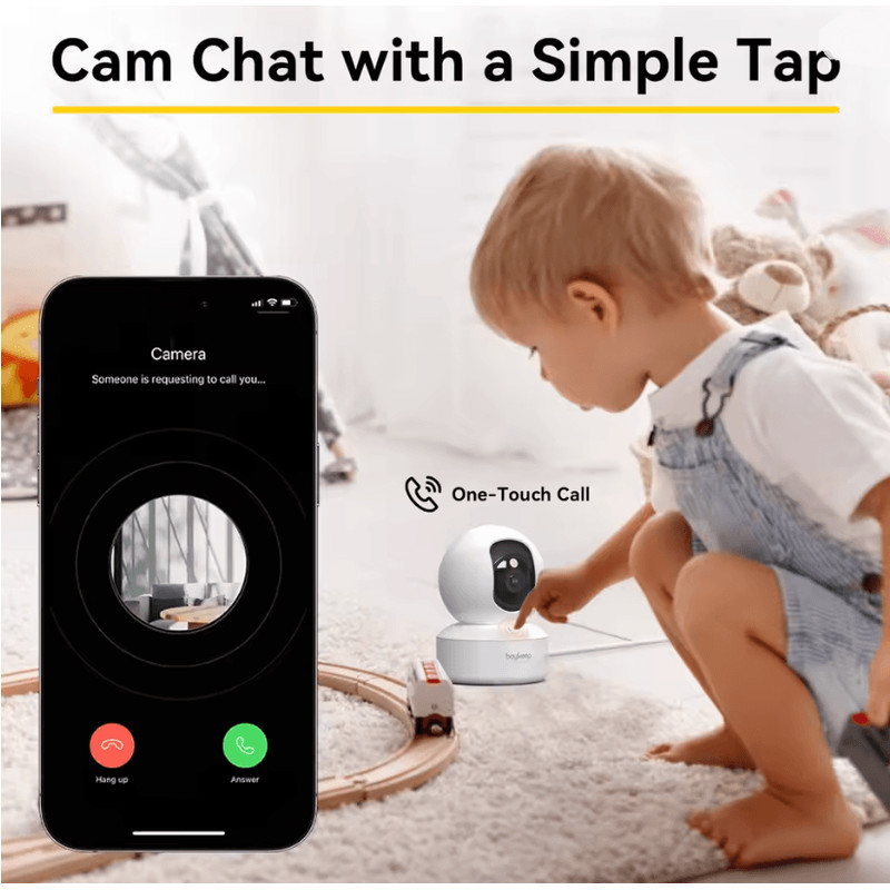 BoyKeep 3MP Smart Indoor Security Camera With Auto Tracking And 5G WiFi For Baby And Home Monitorin 2