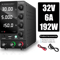 KUAIQU Adjustable DC Power Supply With USB Interface 30V 10A 60V 5A 120V 3A Lab Bench Supply 0