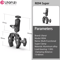 Ulanzi R094 Metal Super Clamp With Double Ball Head Arm For Camera Monitor And Mic Mount 2