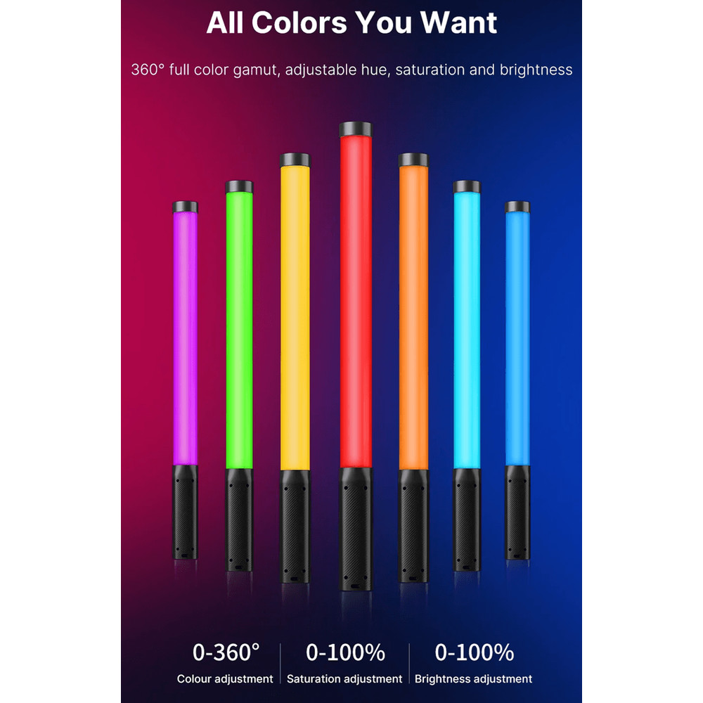 Ulanzi VL119 RGB LED Light Wand For Photography And Video With Adjustable Color Temperature 0