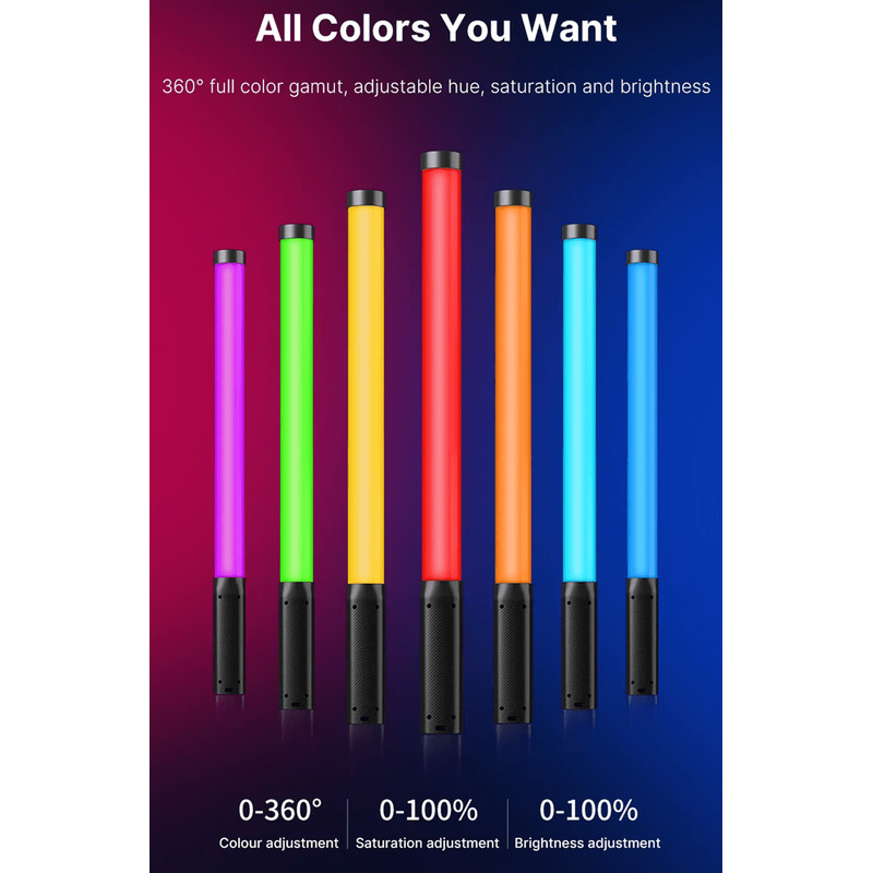 Ulanzi VL119 RGB LED Light Wand For Photography And Video With Adjustable Color Temperature 0