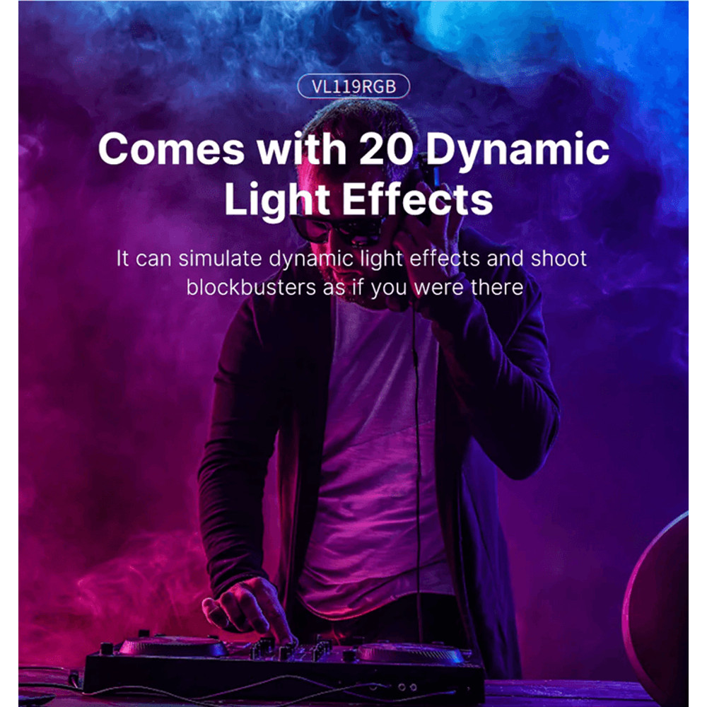 Ulanzi VL119 RGB LED Light Wand For Photography And Video With Adjustable Color Temperature 2