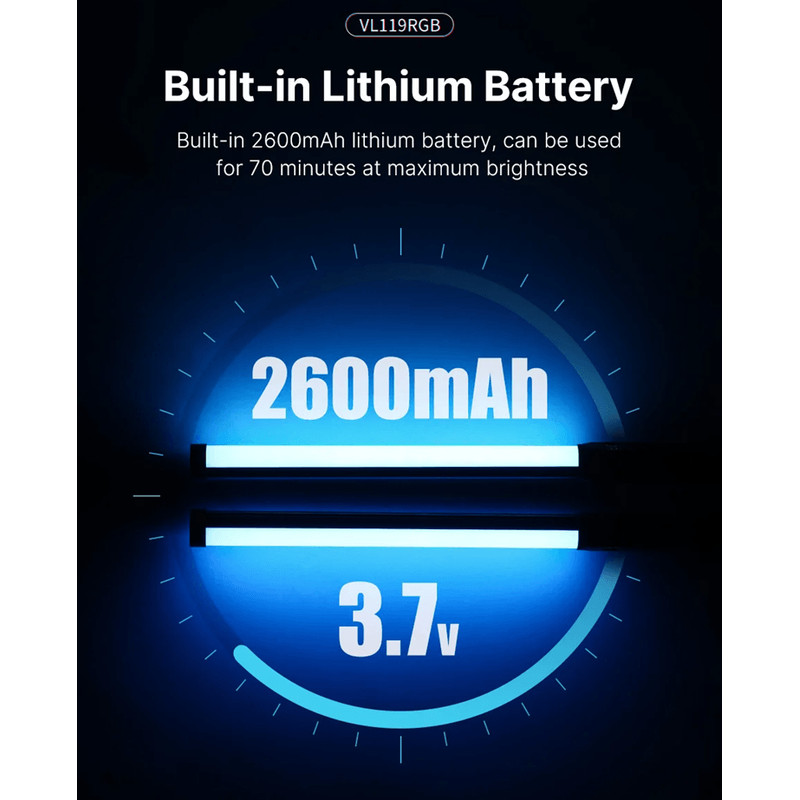 Ulanzi VL119 RGB LED Light Wand For Photography And Video With Adjustable Color Temperature 4