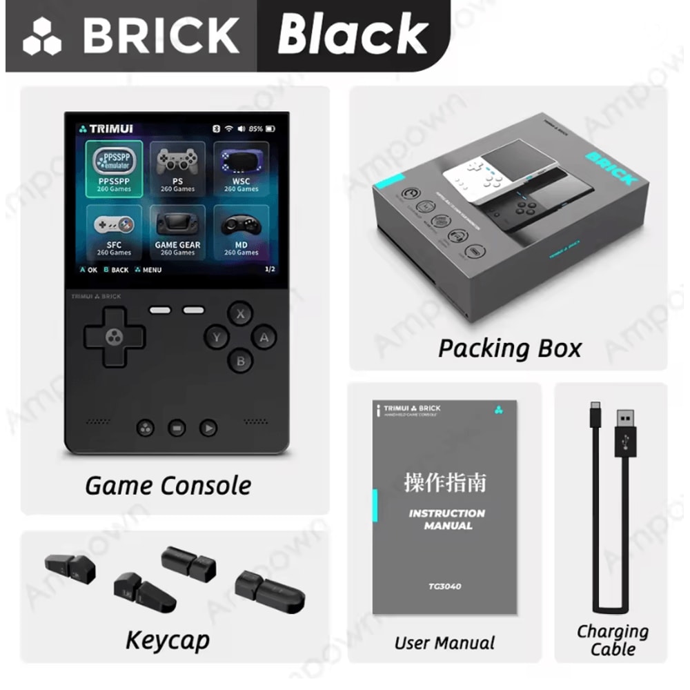 TRIMUI Brick Portable Retro Handheld Console With IPS Display And LED Backlit Keys 2