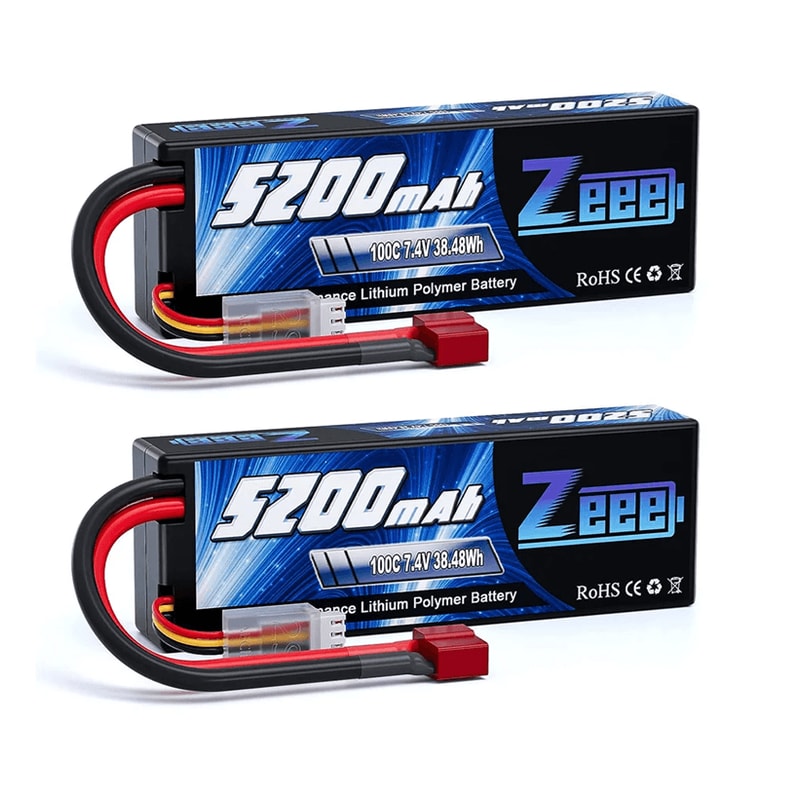 Zeee 2S 74V 100C LiPo Battery Pack With Deans Connector For RC Racing Vehicles 1