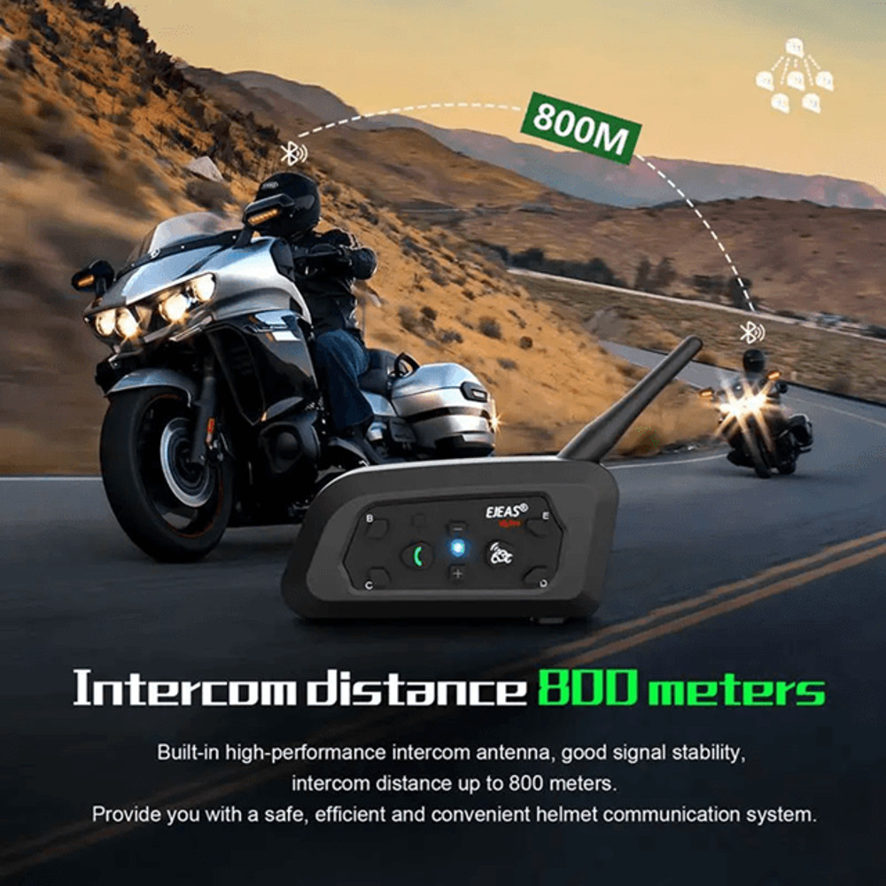 EJEAS V6 Pro Plus Motorcycle Bluetooth Intercom Headset 5