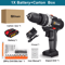 21V Cordless Drill Driver With Lithium Battery And Variable Speed 7