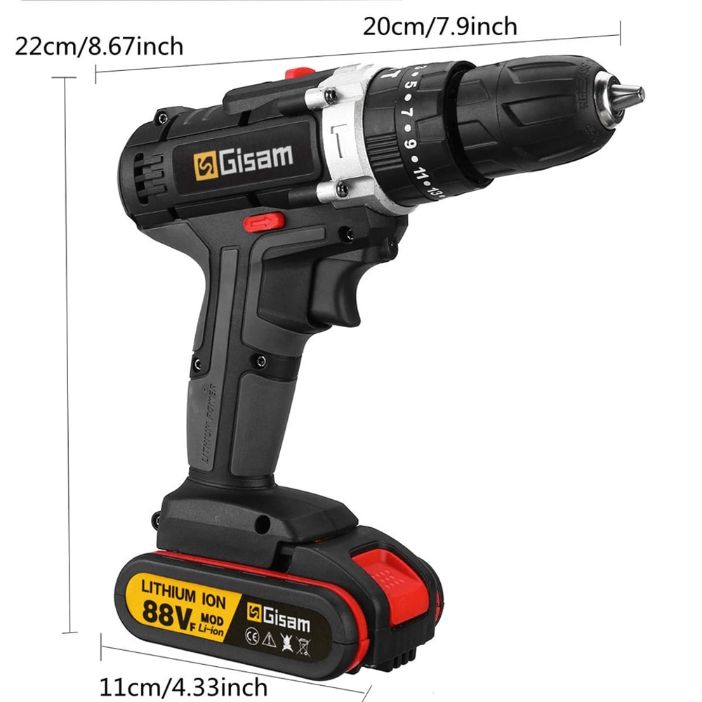 21V Cordless Drill Driver With Lithium Battery And Variable Speed 3