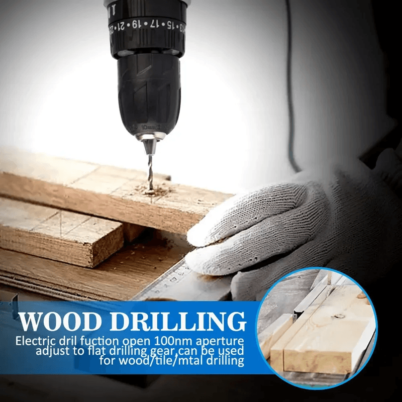 21V Cordless Drill Driver With Lithium Battery And Variable Speed 4