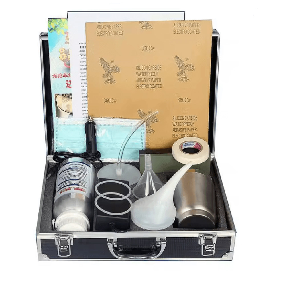 Car Headlight Restoration Kit With Liquid Polymer Scratch Remover And UV Protection For Clearer Ni 0