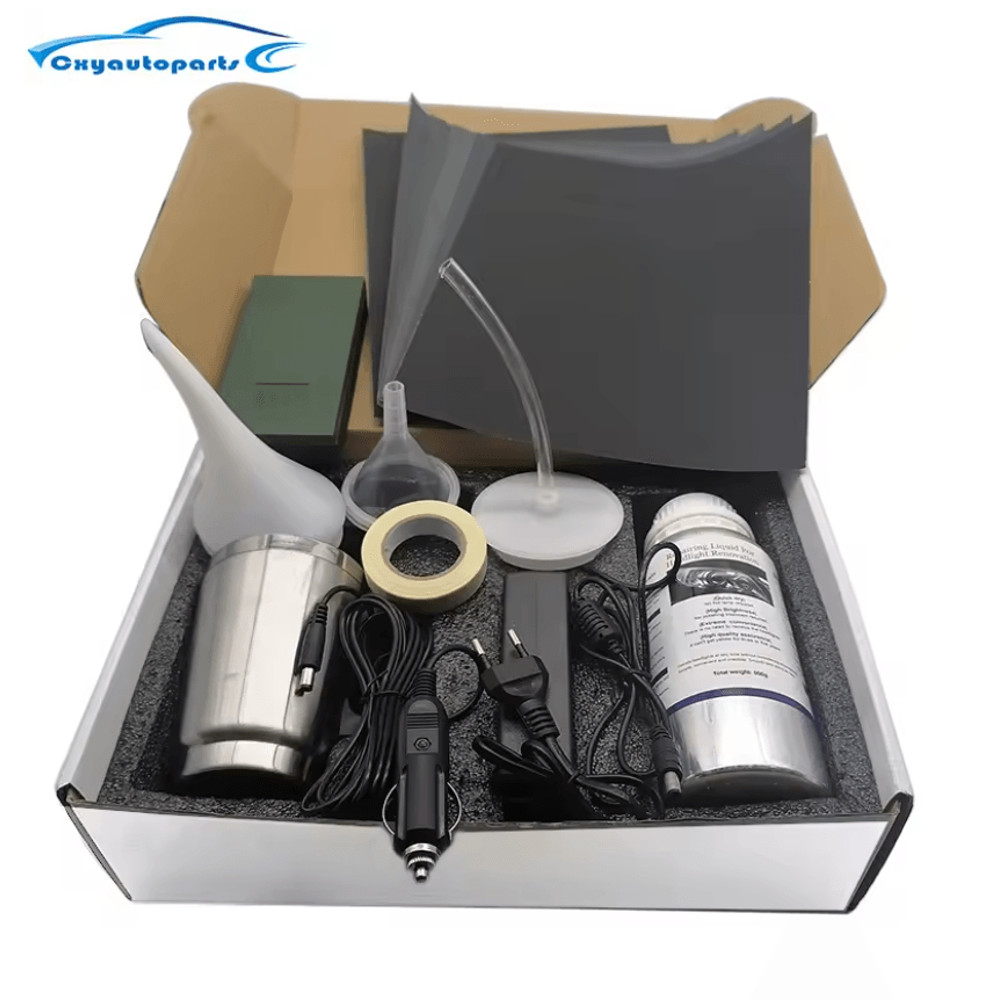 Car Headlight Restoration Kit With Liquid Polymer Scratch Remover And UV Protection For Clearer Ni 1