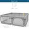 IMBABY Baby Playpen With Safety Fence And Pull Rings For Indoor And Outdoor Use 3