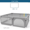 IMBABY Baby Playpen With Safety Fence And Pull Rings For Indoor And Outdoor Use 9