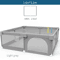 IMBABY Baby Playpen With Safety Fence And Pull Rings For Indoor And Outdoor Use 10