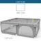 IMBABY Baby Playpen With Safety Fence And Pull Rings For Indoor And Outdoor Use 10