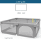 IMBABY Baby Playpen With Safety Fence And Pull Rings For Indoor And Outdoor Use 11
