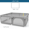 IMBABY Baby Playpen With Safety Fence And Pull Rings For Indoor And Outdoor Use 12
