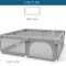 IMBABY Baby Playpen With Safety Fence And Pull Rings For Indoor And Outdoor Use 4