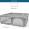 IMBABY Baby Playpen With Safety Fence And Pull Rings For Indoor And Outdoor Use 4