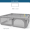 IMBABY Baby Playpen With Safety Fence And Pull Rings For Indoor And Outdoor Use 5