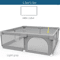 IMBABY Baby Playpen With Safety Fence And Pull Rings For Indoor And Outdoor Use 7