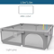 IMBABY Baby Playpen With Safety Fence And Pull Rings For Indoor And Outdoor Use 7