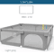 IMBABY Baby Playpen With Safety Fence And Pull Rings For Indoor And Outdoor Use 8