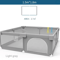 IMBABY Baby Playpen With Safety Fence And Pull Rings For Indoor And Outdoor Use 8