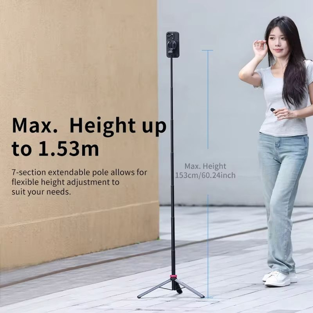 Ulanzi MT84 Magsafe Tripod Selfie Stick With Bluetooth Remote And 153 Meter Extension For IPhone An 3