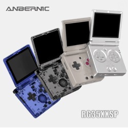 anbernic rg35xxsp retro handheld game console with 3.5 inch ips screen and 3300mah battery