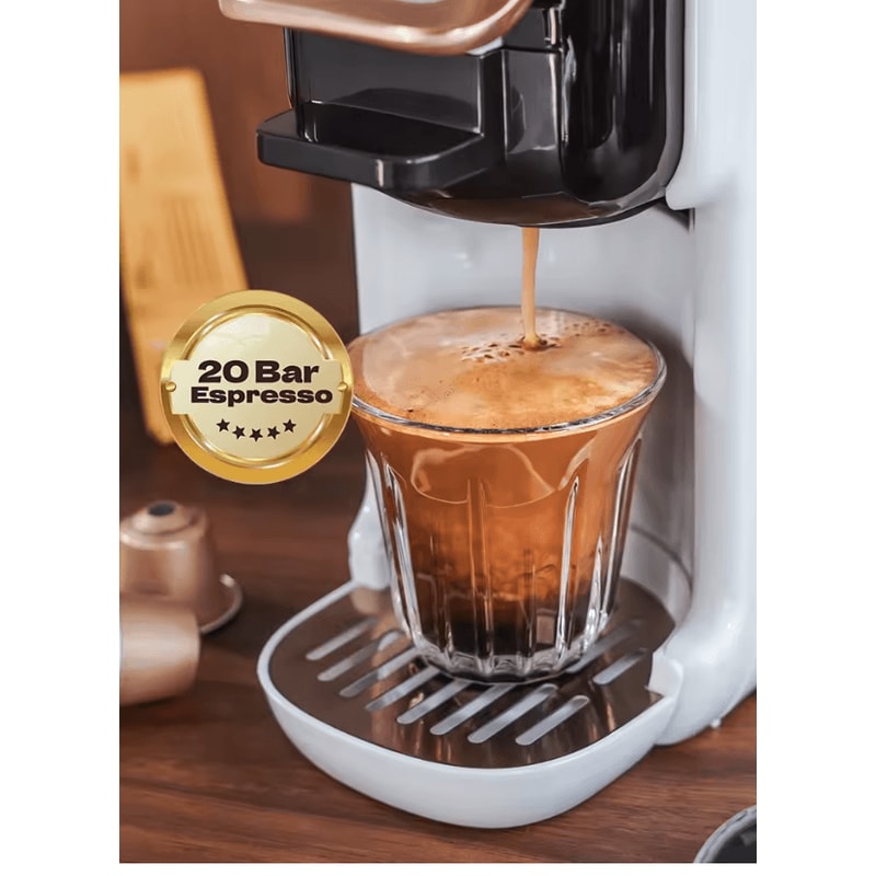 HiBREW 5 In 1 Capsule Coffee Machine With 20 Bar Pressure For Nespresso Dolce Gusto ESE Pods And Gr 1