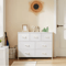 JHK 7 Drawer Fabric Dresser For Bedroom And Closet Organization With Metal Frame And Wooden Top 4